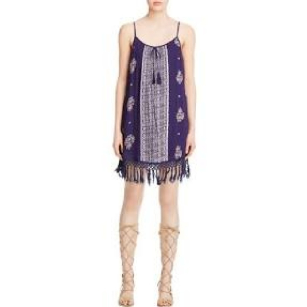 BOHO Dress w/ Fringe Hem Festival Sundresd